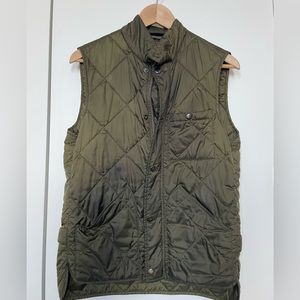 JCrew Men’s Quilted Green Vest